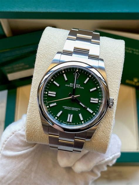 oyster rolex verde|Rolex Oyster steel perpetual 41.